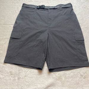 Orvis Gray Belted Cargo Shorts Size 36